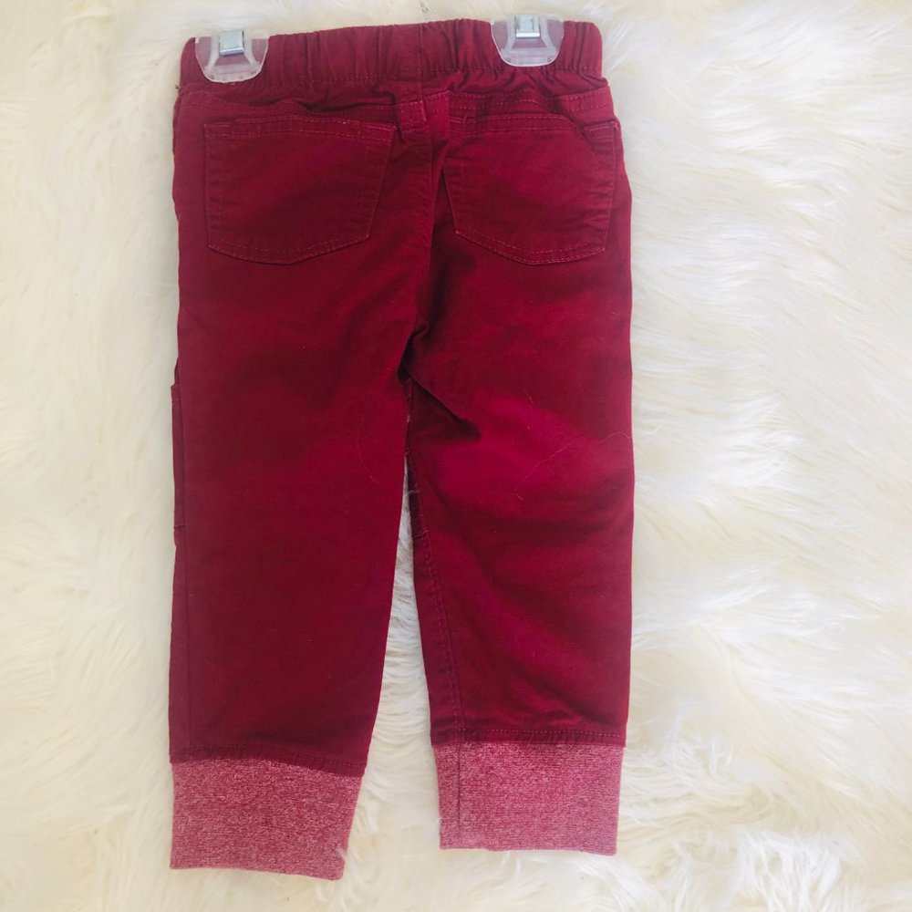 Cat & Jack Fox Sweater & Burgundy Jogger -18months - Picture 6 of 6